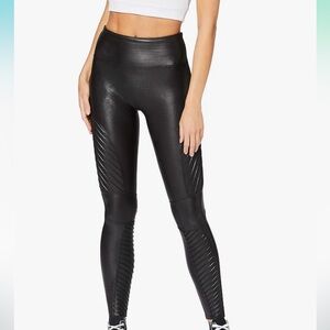 Spanx size small petite faux leather leggings